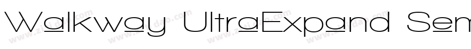 Walkway UltraExpand SemiBold字体转换
